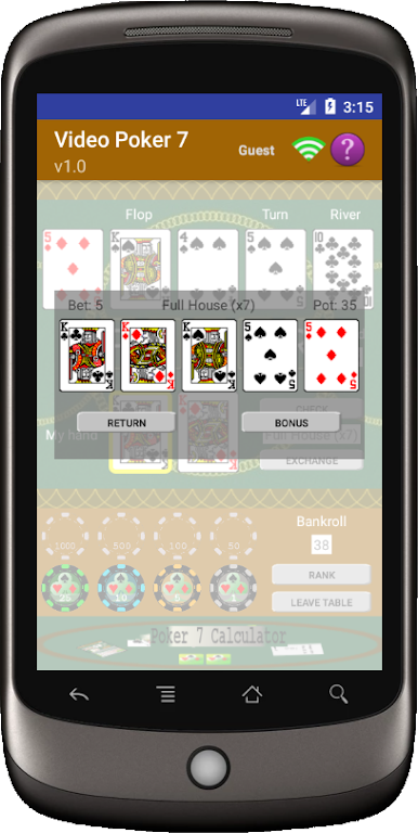 Video Poker 7 Zrzut ekranu 1