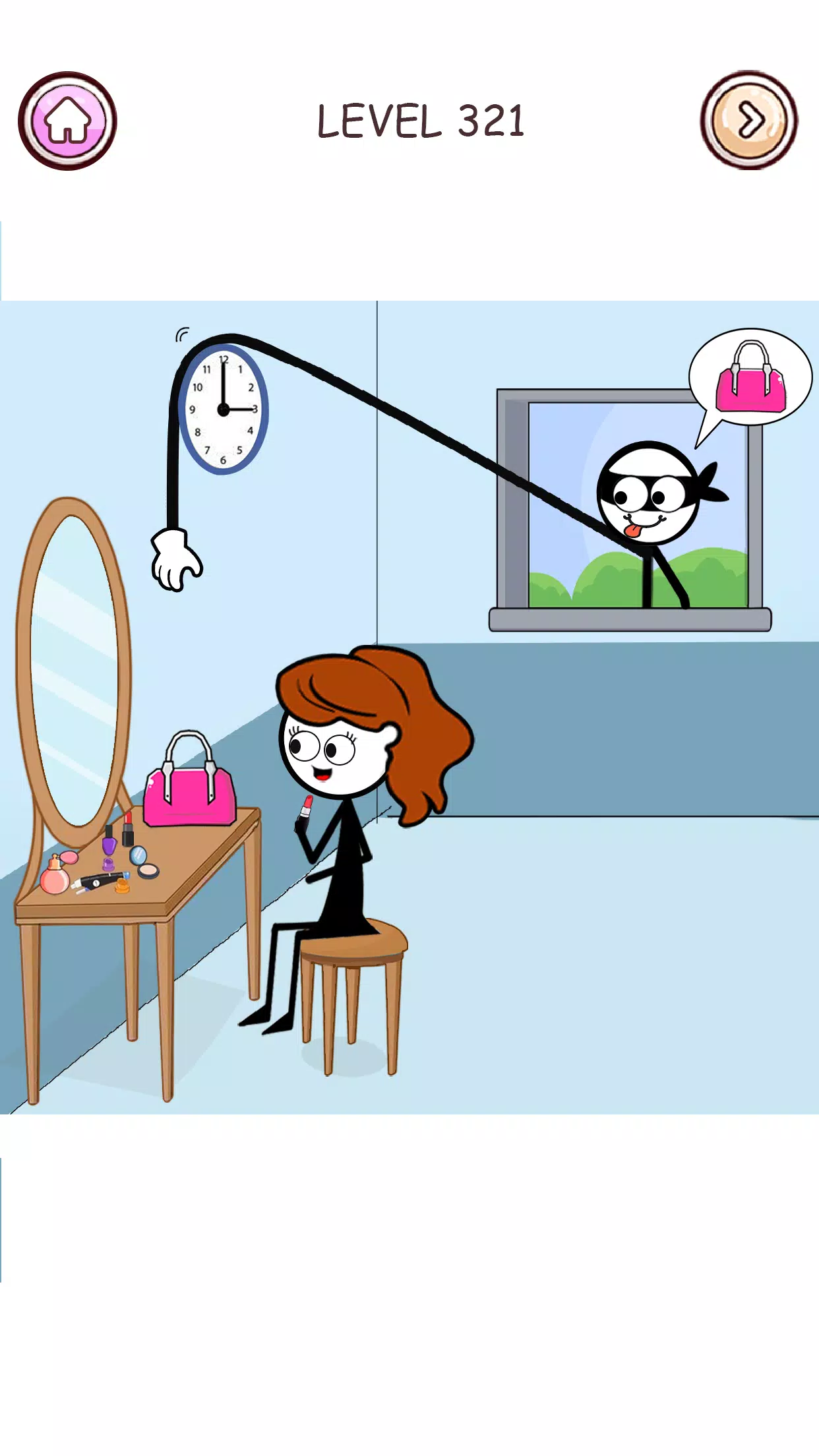 Stick Robber: Brain Puzzle Captura de tela 0