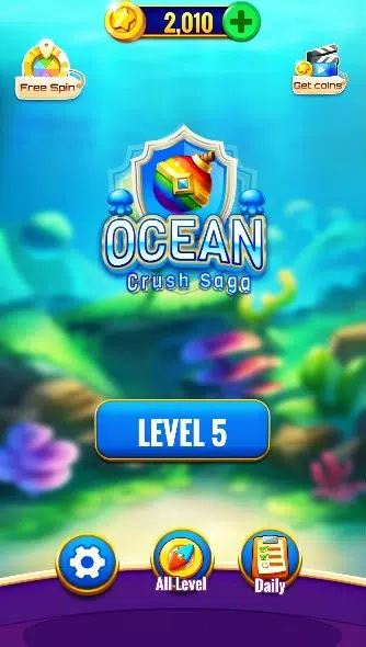 Ocean Crush Saga Captura de pantalla 3