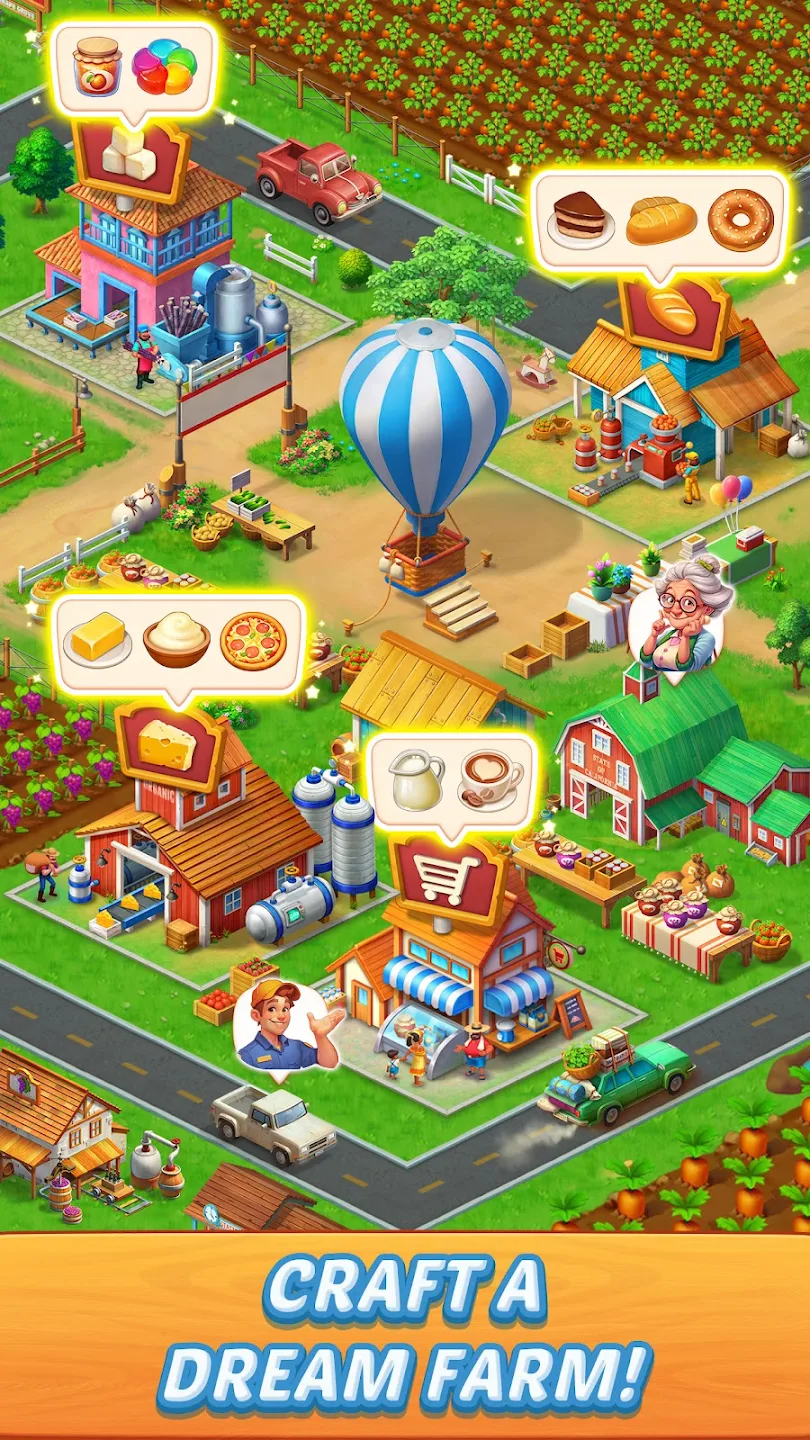 Solitaire Farm Adventure Games ဖန်သားပြင်ဓာတ်ပုံ 1