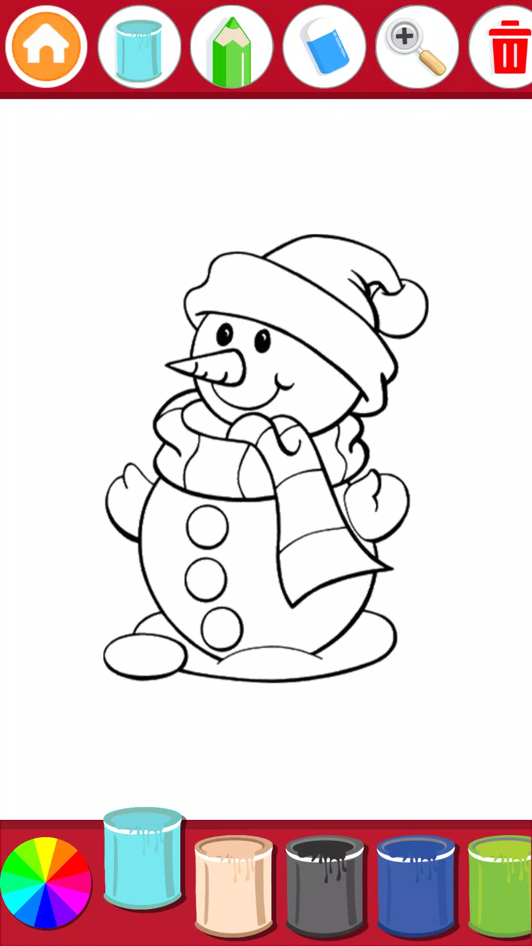 Christmas Coloring Book スクリーンショット 1