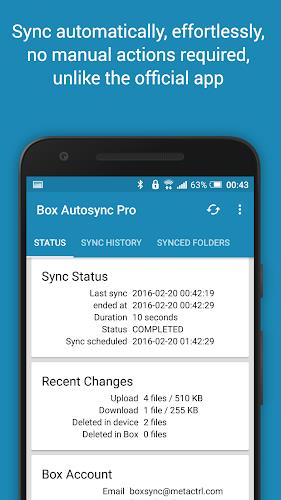 Autosync for Box - BoxSync স্ক্রিনশট 1