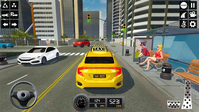 Taxi Simulator 3d Taxi Sim ภาพหน้าจอ 1