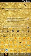 SMS Messages GlitterGold Glass Скриншот 3