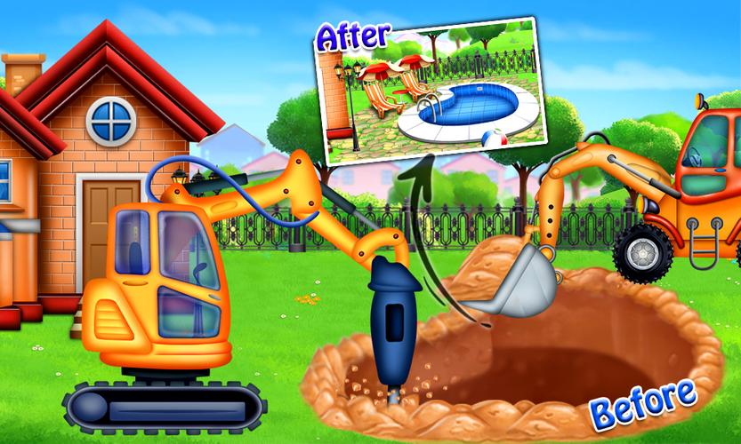 Build Town House with Trucks Capture d'écran 3