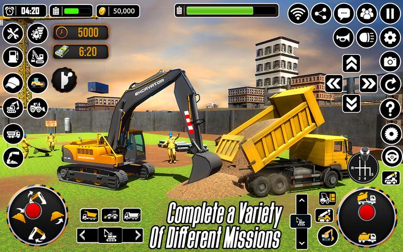 City Heavy Excavator Crane 3D 스크린샷 1