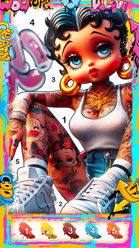 Street Art-Color by number スクリーンショット 1