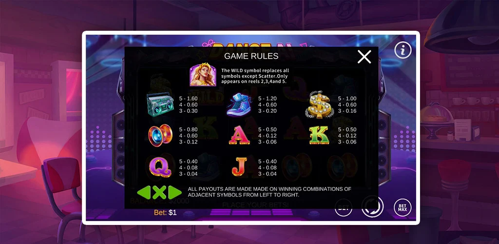 WILD Dancer Slot Ảnh chụp màn hình 2