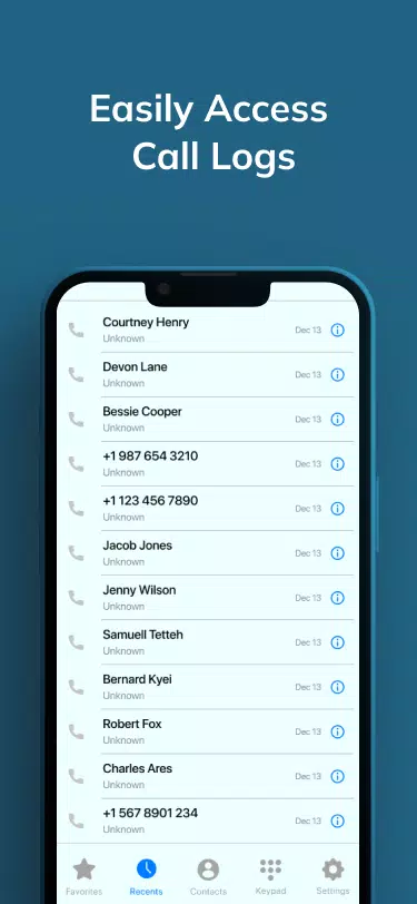 iCall Phone Dialer OS 18 ဖန်သားပြင်ဓာတ်ပုံ 3