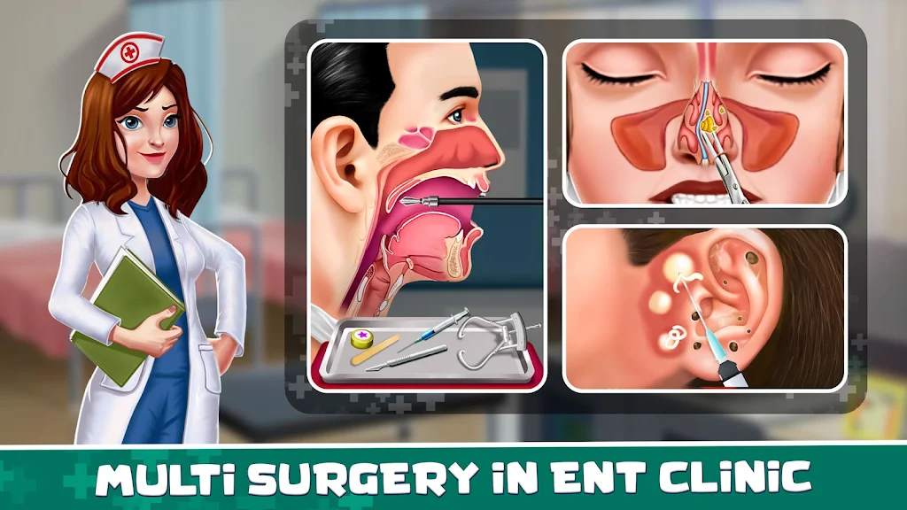 ENT Doctor Hospital Games Ekran Görüntüsü 2