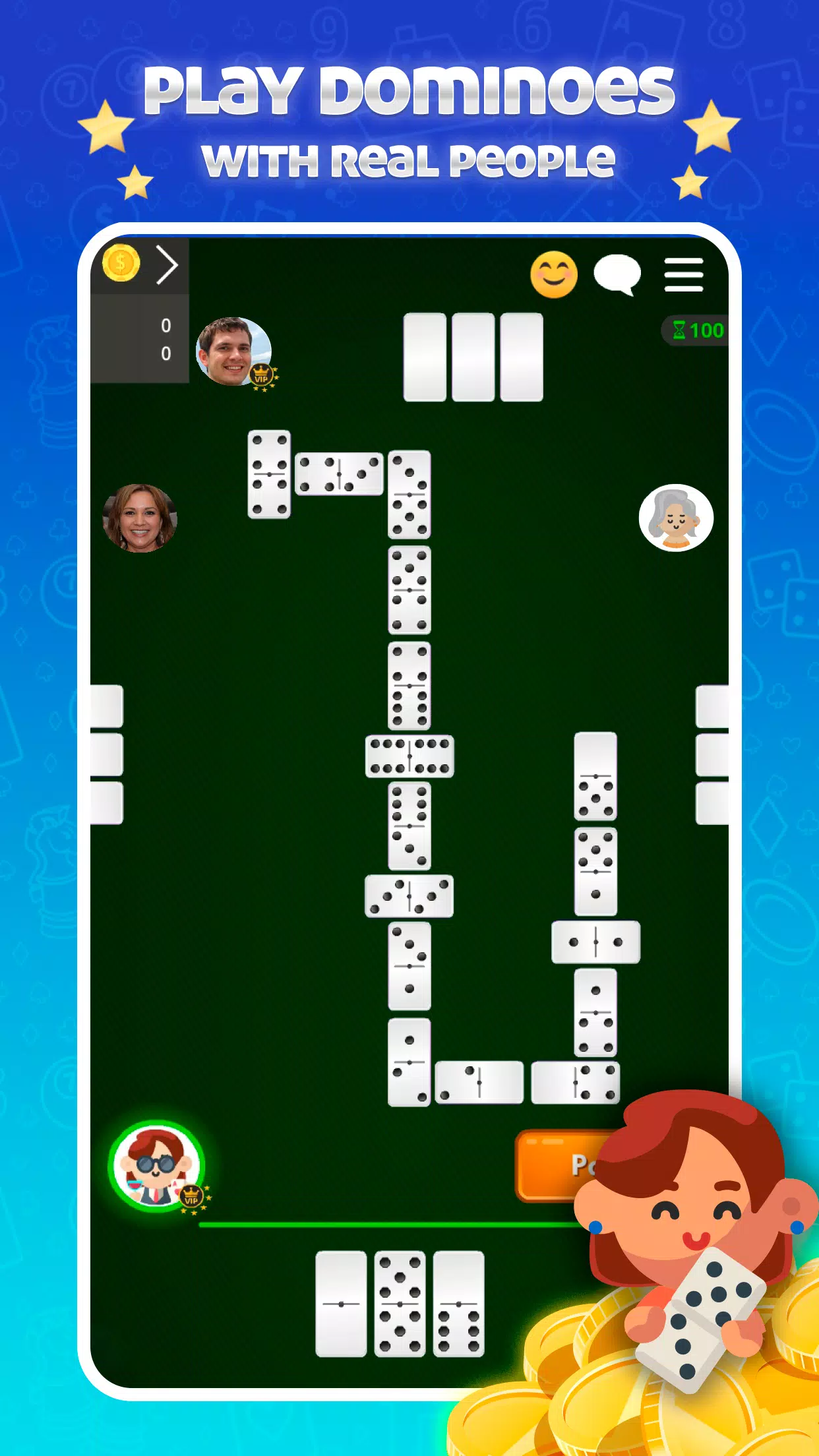 Dominoes Online - Classic Game ภาพหน้าจอ 0