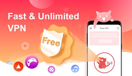 VPN Kitten: Free Unlimited VPN Proxy & Secure WiFi Ảnh chụp màn hình 0