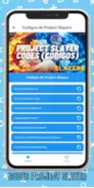 Project Slayers Codes Privados Captura de pantalla 0