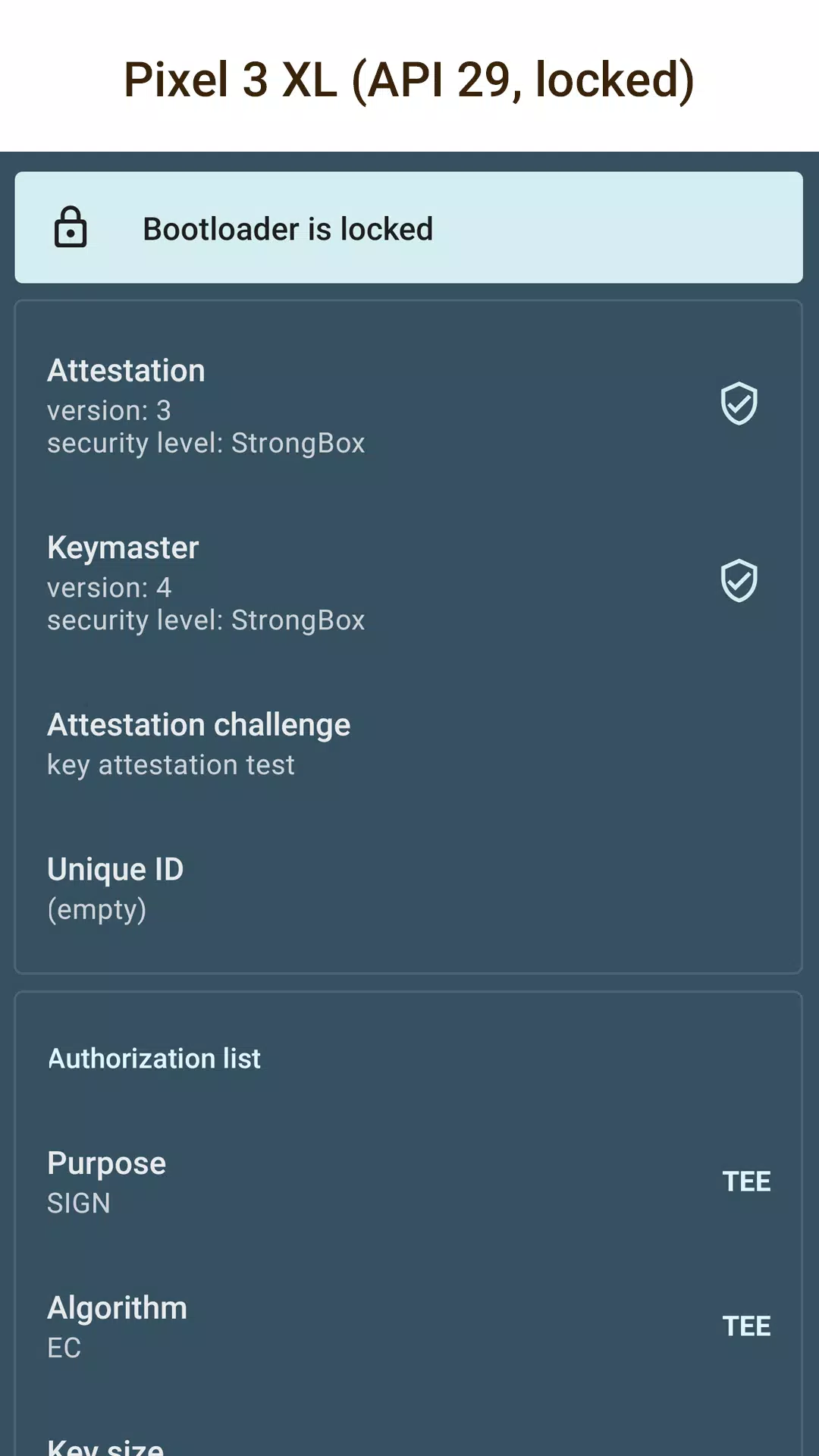 Key Attestation Demo应用截图第0张
