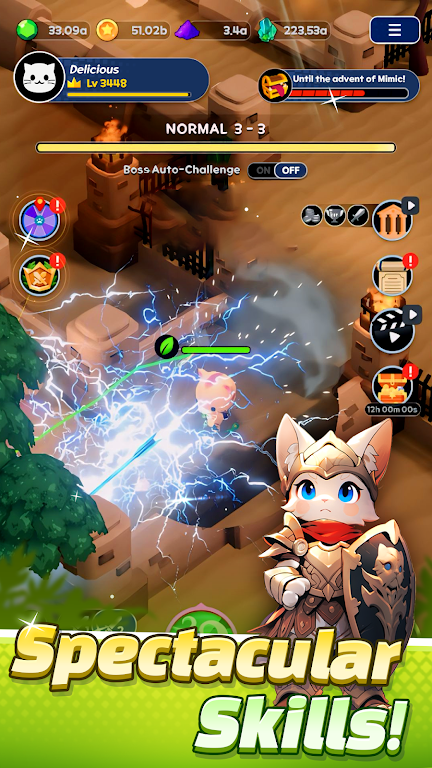 Tower Cat Battle: Idle Cat RPG スクリーンショット 2