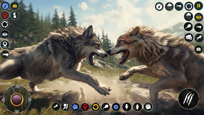 Wolf Simulator: Wild Wolf Game Capture d'écran 1