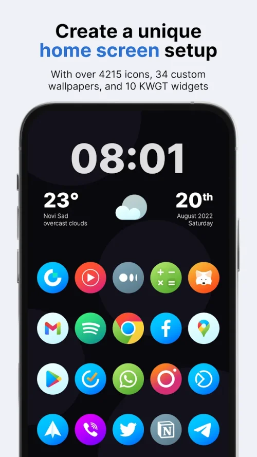 Hera Icon Pack: Circle Icons ဖန်သားပြင်ဓာတ်ပုံ 0