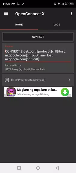 OpenConnect X for Android Captura de pantalla 0