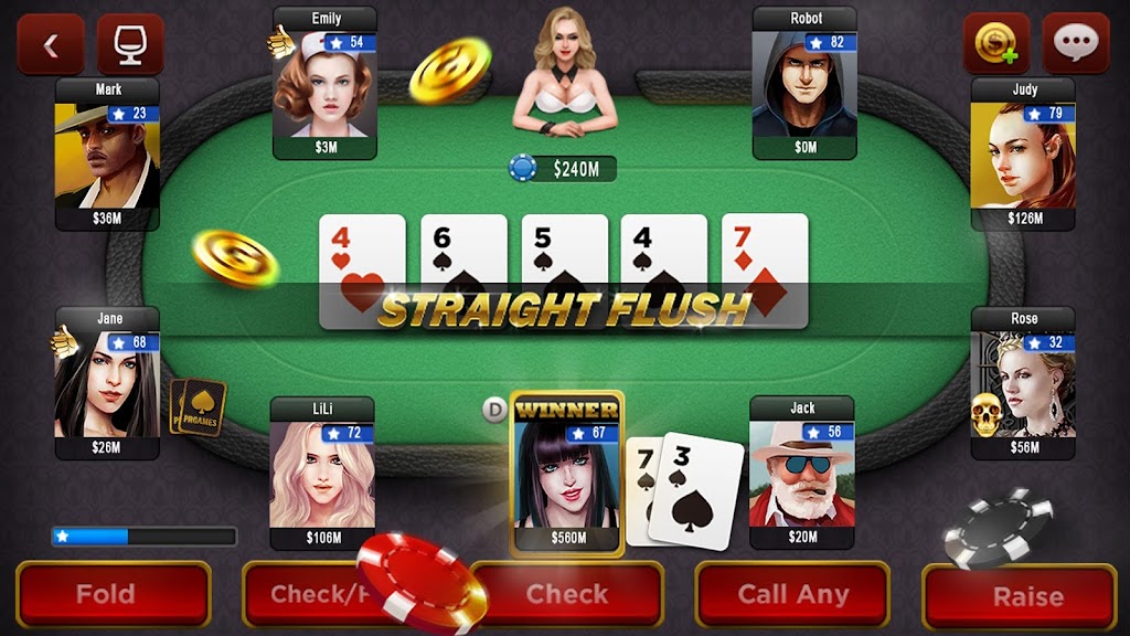 Spark Poker - Live Texas Holdem Casino Captura de tela 0