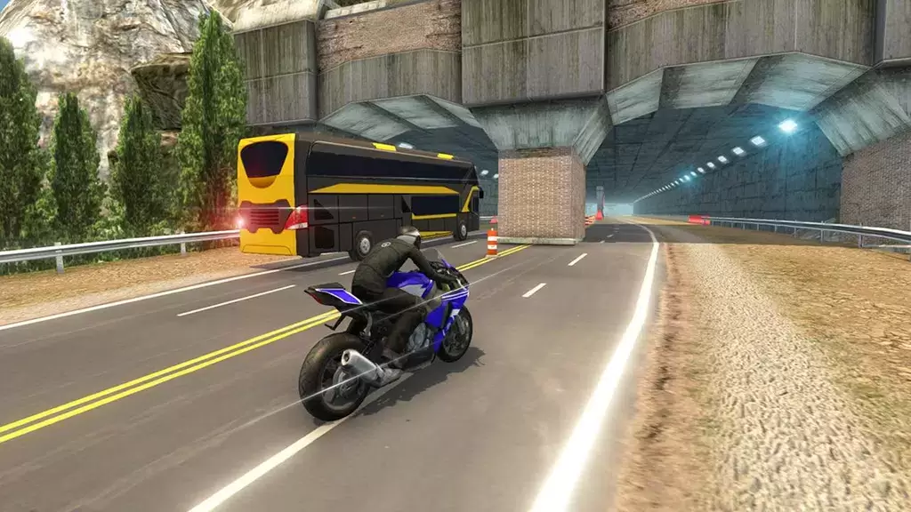 Bike VS Bus Racing Games ဖန်သားပြင်ဓာတ်ပုံ 0