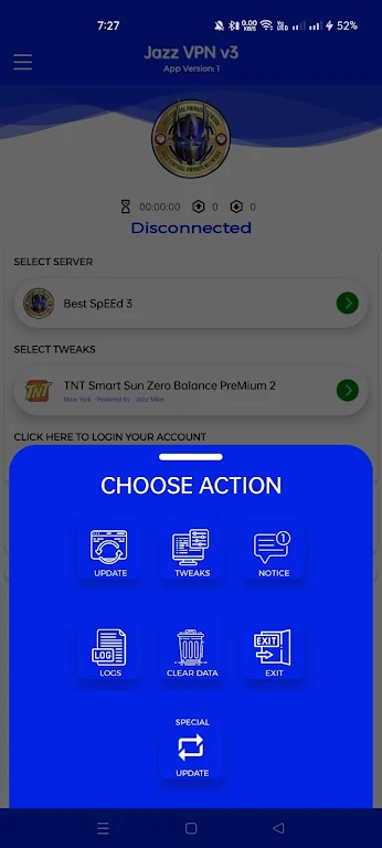 Jazz VPN Скриншот 1