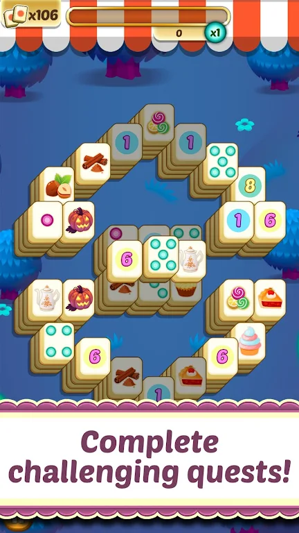Schermata Mahjong Solitaire Cupcake Bake 1
