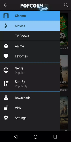 Popcorn time Screenshot 2