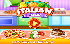 Italian Food Chef Cook Pizza Captura de pantalla 0