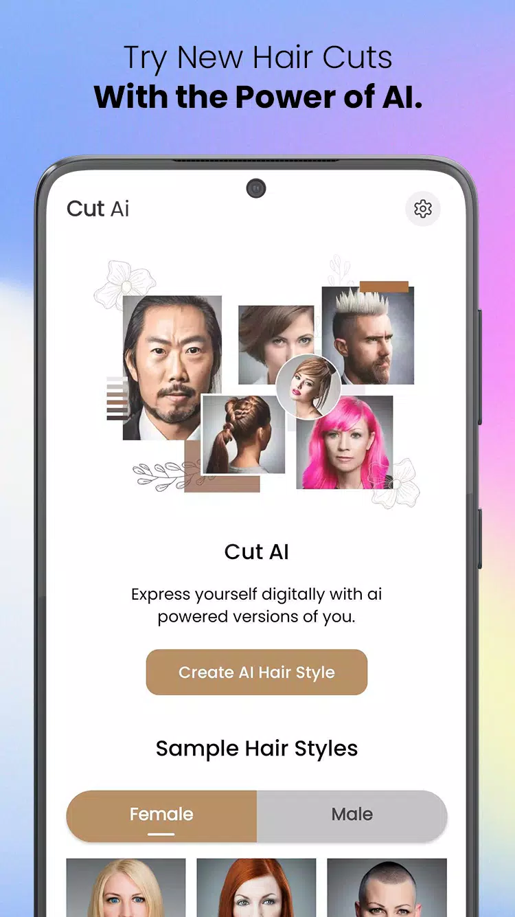 CutAI - AI Hair Style Changer スクリーンショット 0