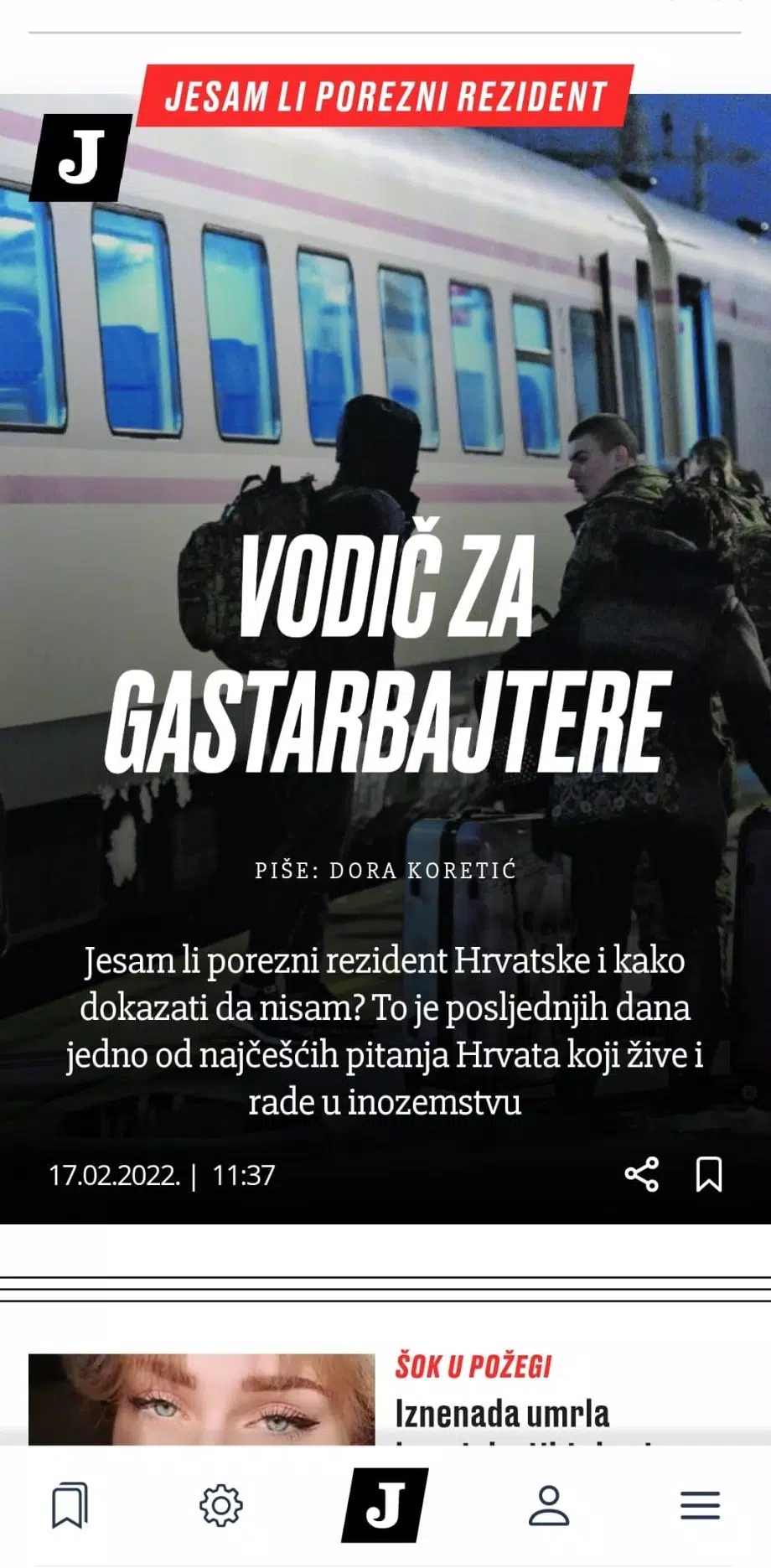 Jutarnji list應用截圖第0張