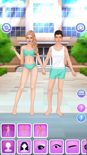 College Girl & Boy Makeover ภาพหน้าจอ 0