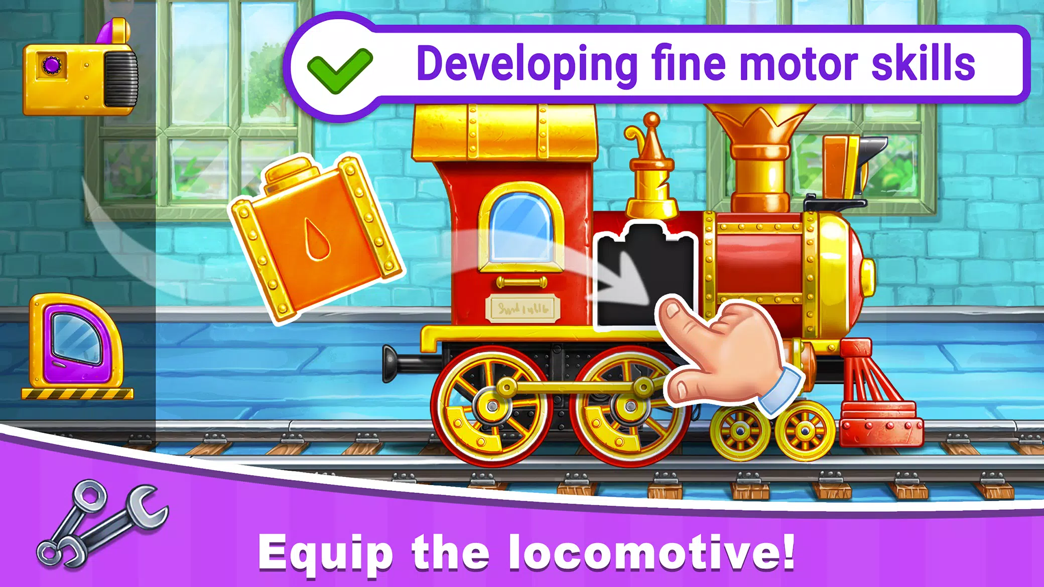 Train Games for Kids: station ภาพหน้าจอ 0