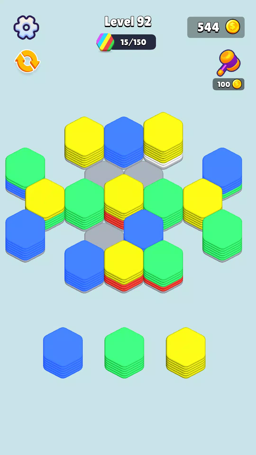 Stack Hexa Sort: Puzzle Match Tangkapan skrin 2