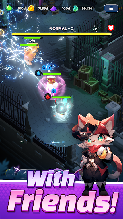 Tower Cat Battle: Idle Cat RPG スクリーンショット 3