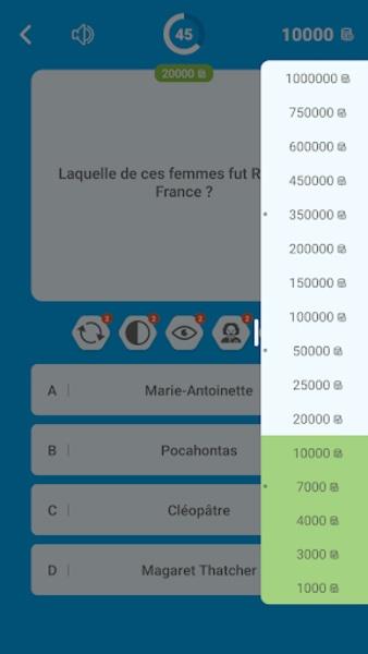 Millions Quiz - Français Captura de tela 3