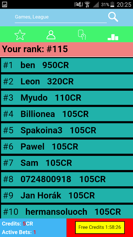 Schermata Virtual-Bet 2