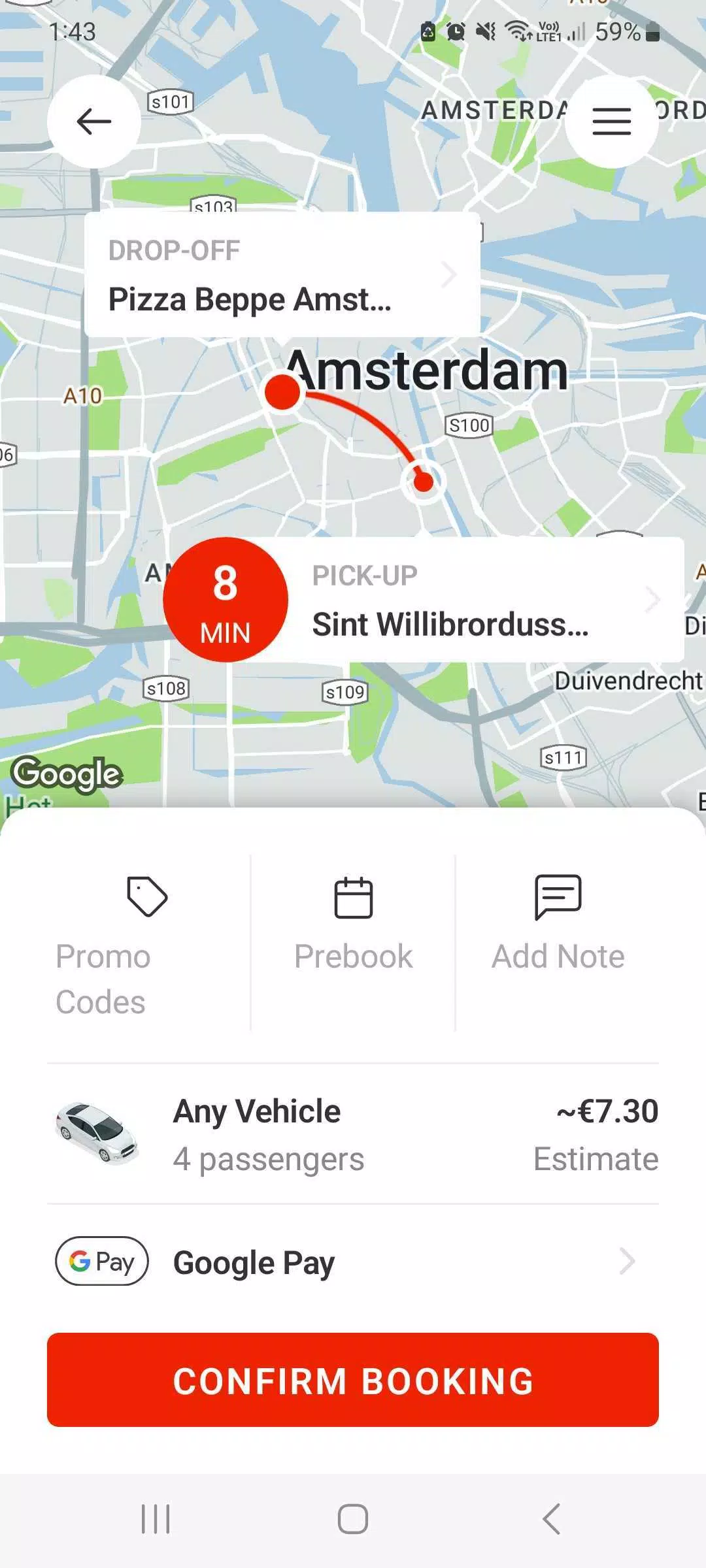TCA Taxi Amsterdam Скриншот 2
