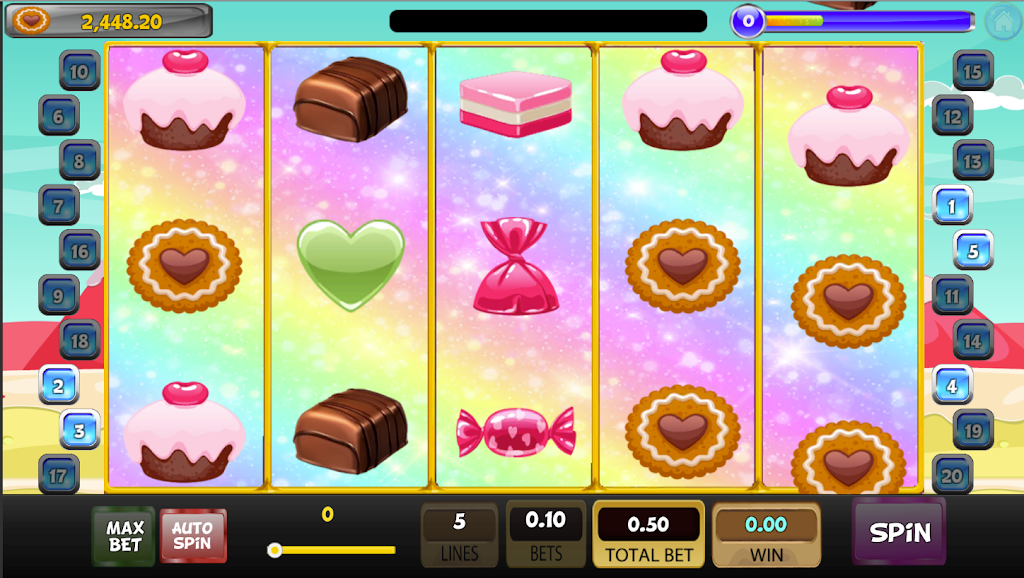 Candy Sweet Slot machine Zrzut ekranu 3