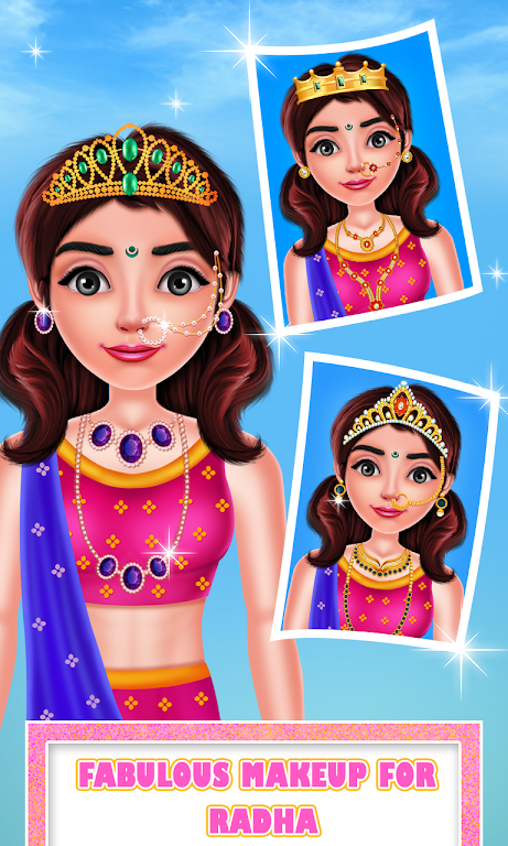 Cute Radha Fashion Makeover Tangkapan skrin 0