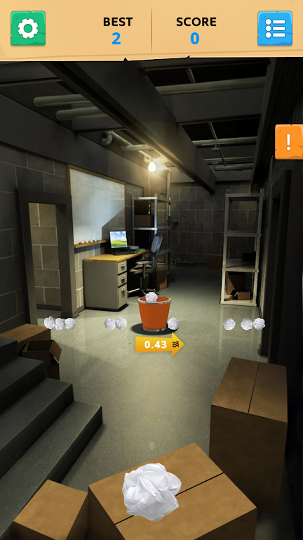 Paper Toss Office - Jerk Boss ภาพหน้าจอ 0