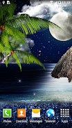 Tropical Night Live Wallpaper स्क्रीनशॉट 2