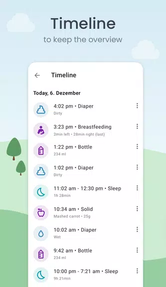 Baby Tracker: Sleep & Feeding স্ক্রিনশট 2