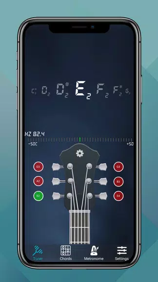 Guitar Tuner, Acoustic & Bass 스크린샷 0