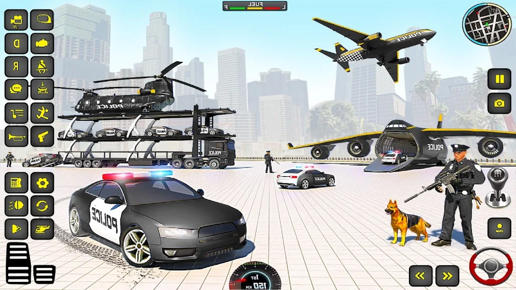 Police Truck Transport Game Tangkapan skrin 1