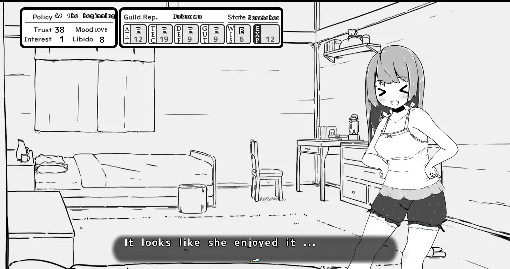 Living With Sister: Monochrome Fantasy Screenshot 1