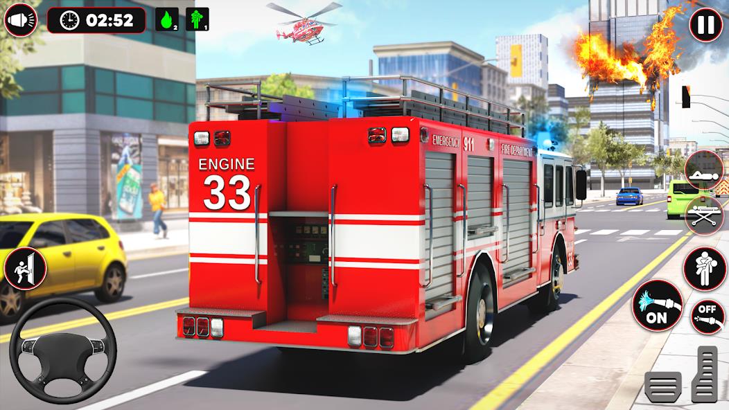 Fire Truck Sim: Truck Games Mod Screenshot 3