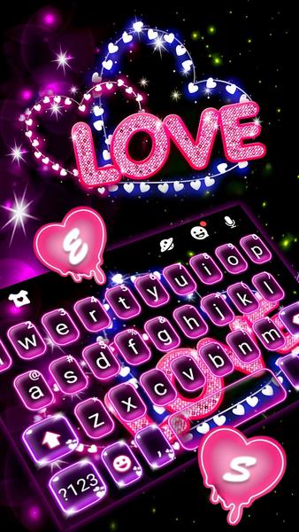 Neon Love Theme Screenshot 1