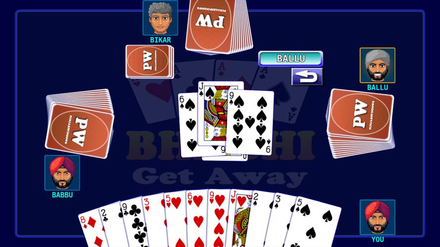 Bhabhi Card Game Captura de tela 2