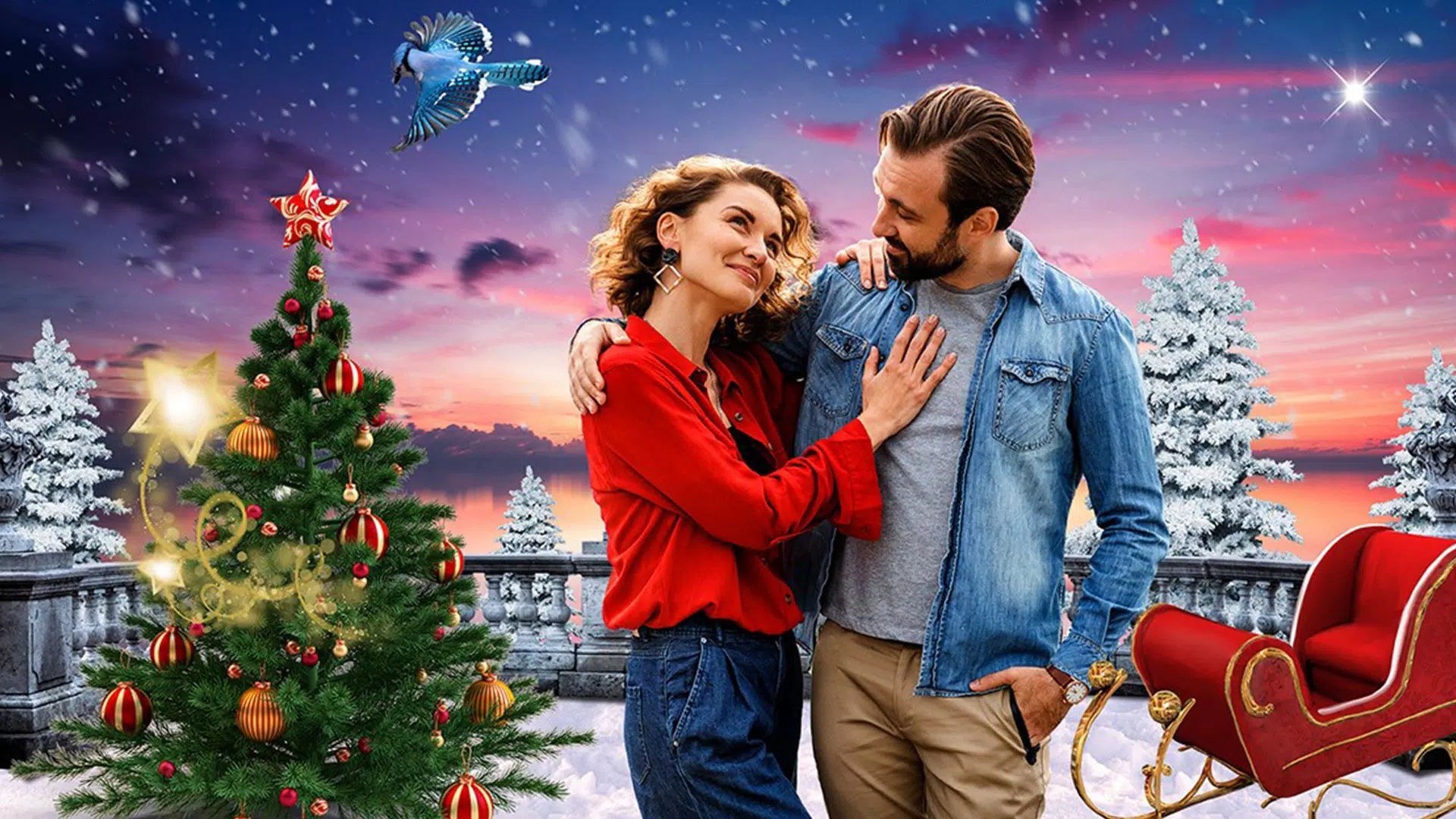 Christmas Photo Frames, Editor スクリーンショット 0
