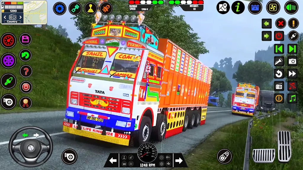 Indian Lorry Truck Game Sim 3D Captura de pantalla 3